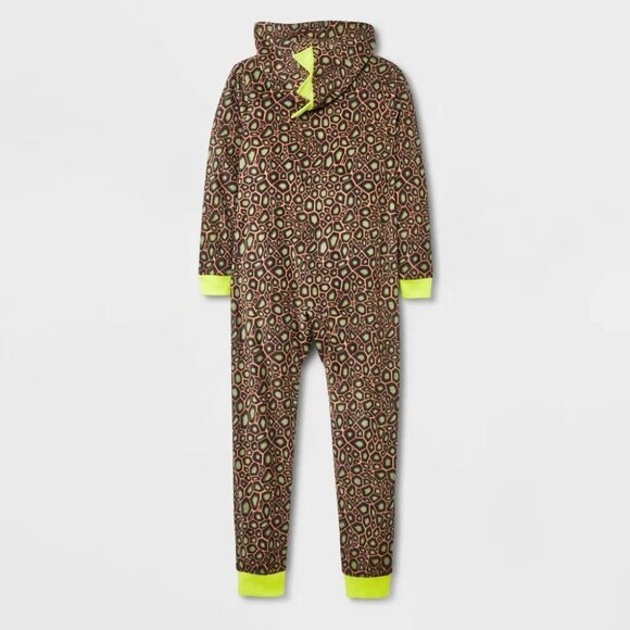 Cat & Jack Unisex Size S (6/7) Long Sleeve One Piece Dino Dinosaur Union Suit - Picture 3 of 5